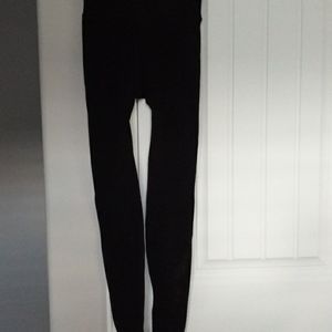 Made in Italy Black Mesh Leggings